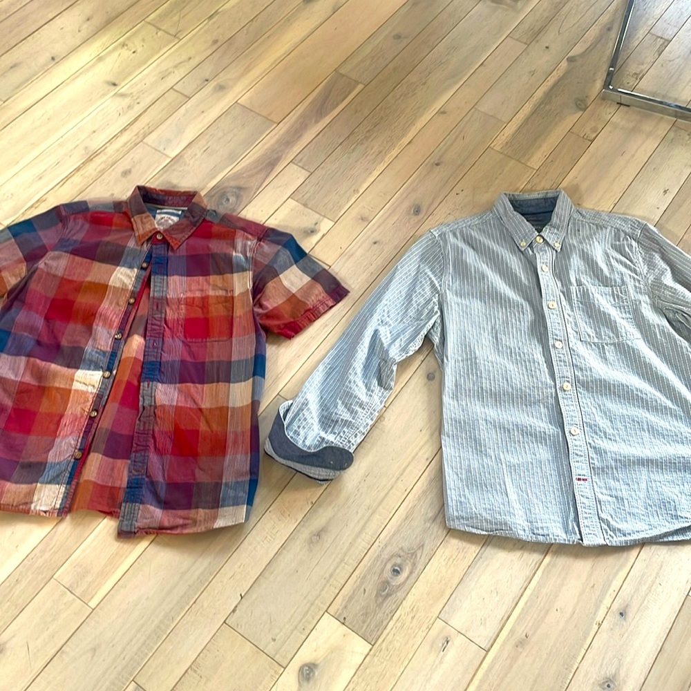 Fat Face Red and Blue Plaid Shirt